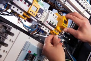 Energy Efficiency in Business. electrical work